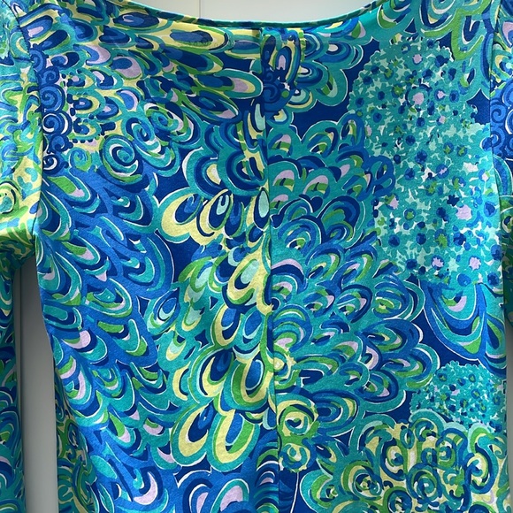 Lilly Pulitzer Marlow Dress in Lilly’s Lagoon Sea Blue Size Medium - Picture 15 of 17